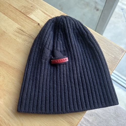 Prada black beanie - prada,