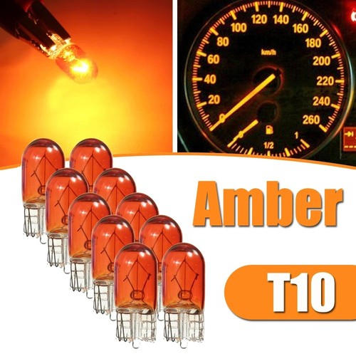 10x 501 amber orange bulbs - orange,