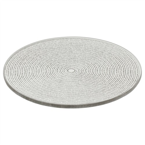 Silver glitter candle coaster - glitter,