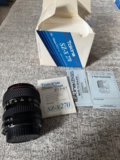 Tokina SZ-X 28-70mm f3.5-4.5 Zoom Lens Nikon F Mount Boxed Front Cover & Manual 