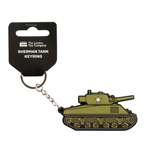 Sherman tank keyring - tank,