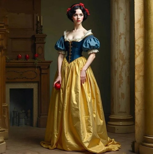 Fairytale princess blue yellow - princess,