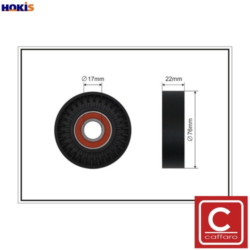 Deflectionguide pulley vribbed - deflectionguide,