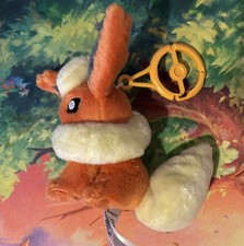 Pokémon Center Original Flareon Plush Keychain with clip