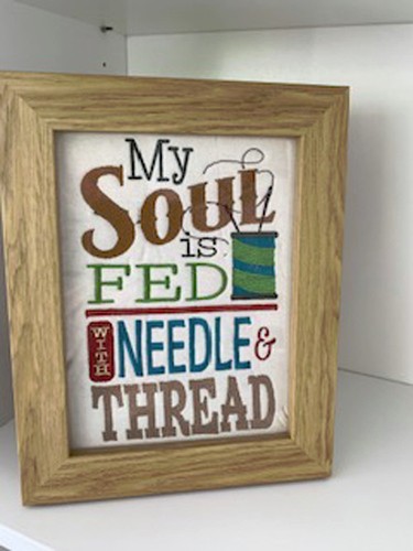 Embroidery piece wooden - embroidery,