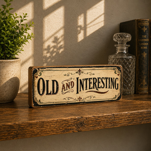 Vintage old and - old, interesting