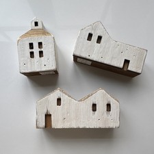Set of 3 Rustic Wooden