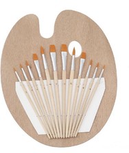 Wood Color Wooden Paint Palette 2 Size Acrylic Palettes  Paint Palette