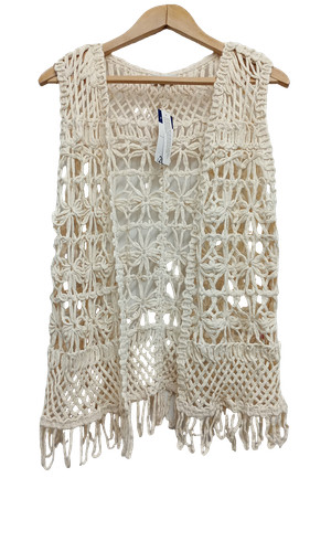 Papaya crochet fringe - papaya,