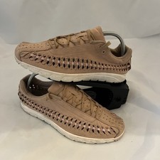 Nike Womens Mayfly Woven Suede Lace Up Low 833802-200 Tan Peach Pink Uk8
