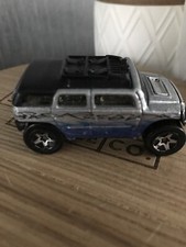 Silver Blue Hot Wheels 2003 Mattel Inc Rockstar Toy Die Cast Die-Cast 4x4