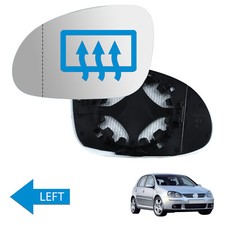 For 2003-2008 VW Golf 5 MKV Side Door Wing Mirror Glass Heated Convex Left N/S