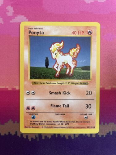 Pokemon card ponyta shadowless - pokemon,