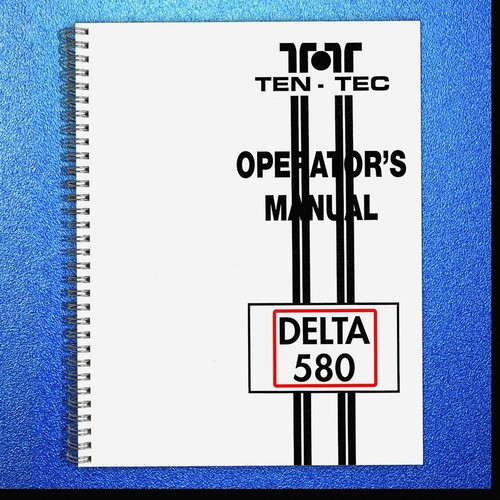 Ten tec delta 580 user - delta,