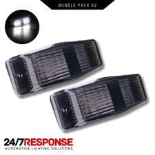 2 x Smoked Lense White LED Double Burner Marker Light, Marker Light Lamp Kelsa