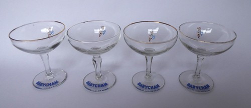 Babycham champagne coupe - 4x,