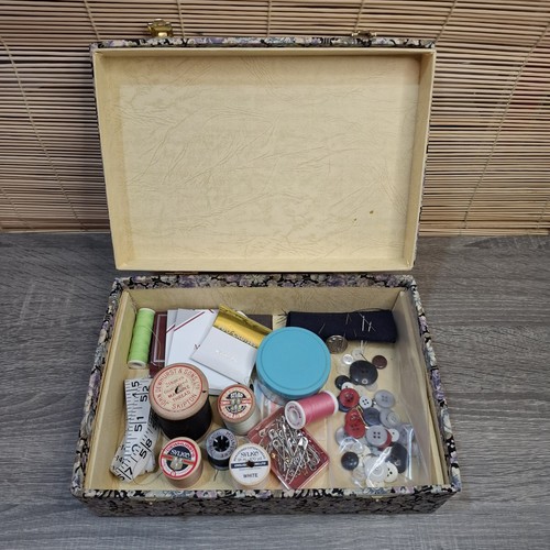 Vintage sewing basket - vintage, with