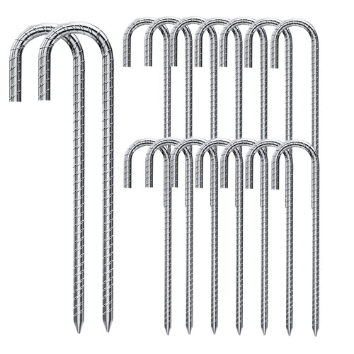 16x shaped rebar - 16x, stakes