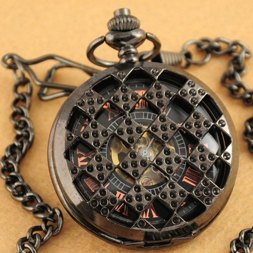 Retro half hunter pocket watch - hunter,