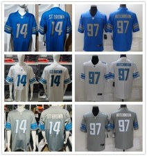 Men's NFL St. Brown/Hutchinson #14#97#26 Detroit Lions American Football Jerseys