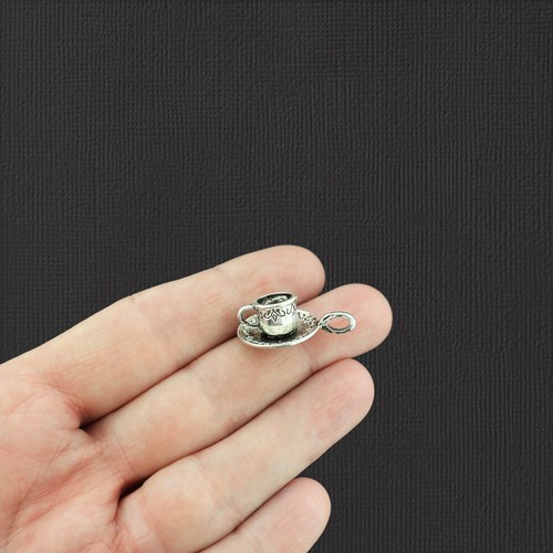 Teacup antique silver tone - 5,