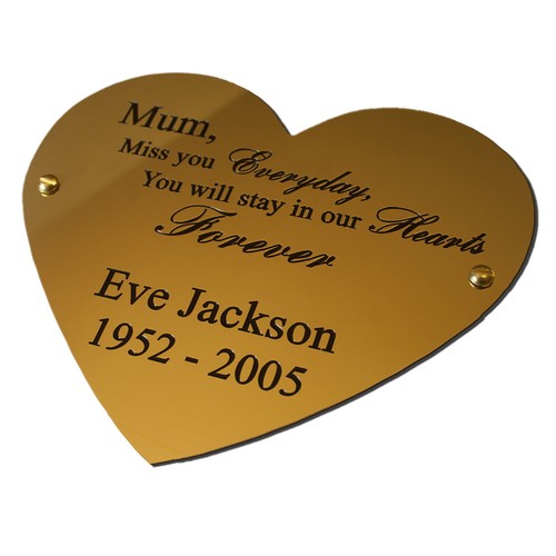 Solid brass heart shaped - brass,