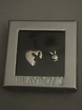 Playboy Rare Y2K Stud Earrings In Box Never Worn New Jewellery Retro Bunny 