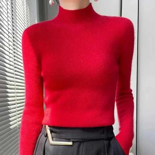 Ladies pullover knit - pullover, sweater