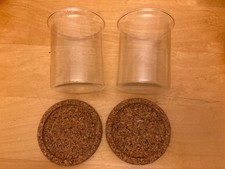 Bodum Bistro Sugar & Creamer Set With Cork  Coasters- free optional handles