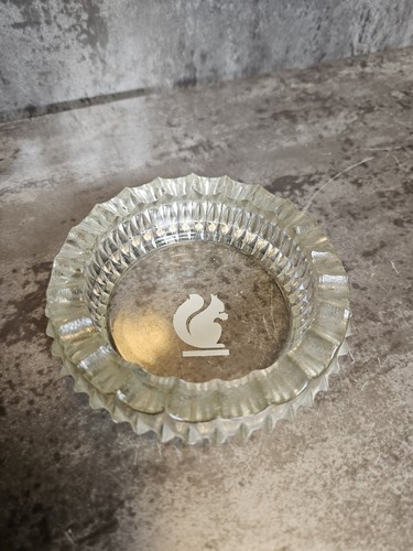 Crystal cut glass ashtray - crystal,