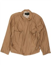 DERBY Mens Bomber Jacket UK 36 Small Beige Cotton BR05