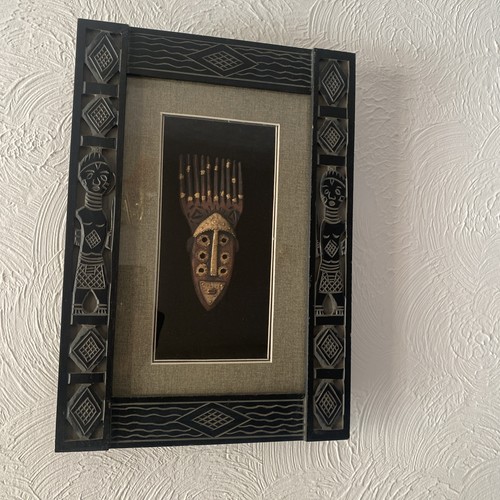 Vintage african shadow box - vintage,