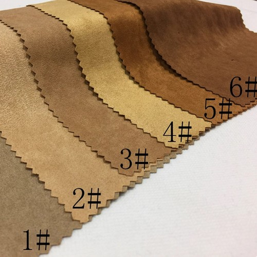 Tan colored smooth faux - tan, suede