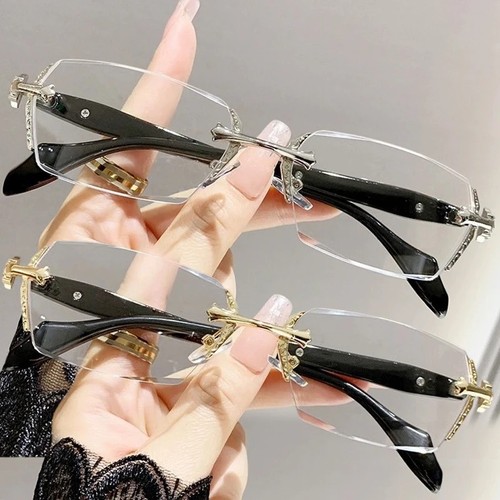 Vintage frameless glasses - vintage,