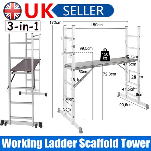 Aluminium working ladder - aluminium,