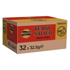 Walkers Ready Salted Crisps Box of 32 x 32.5g Full Box Tracked Delivery!!