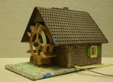 Vintage Plastic HO Building - Faller 81 Water Mill - Working with Light (B74)