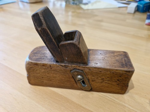 Antique sliding box stop - sliding,