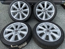 17" MINI COOPER S R121 CONICAL ALLOYS WHEELS REFURBISHED & TYRES R56 R57 R58