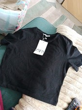 Zara Black Short T-shirt  With