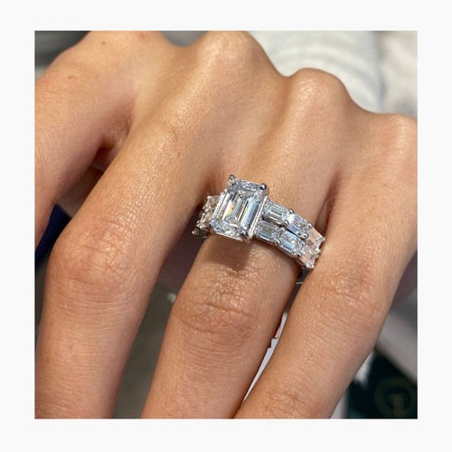 Diamond emerald cut ring - diamond, &