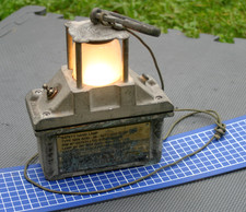 McGeoch 1988 safety hand lamp -cast brass body upgraded with modern lamp