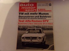 Auto motor sport 1967 test - motor,