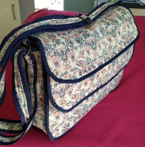 Tapestry shoulder satchel - satchel, by