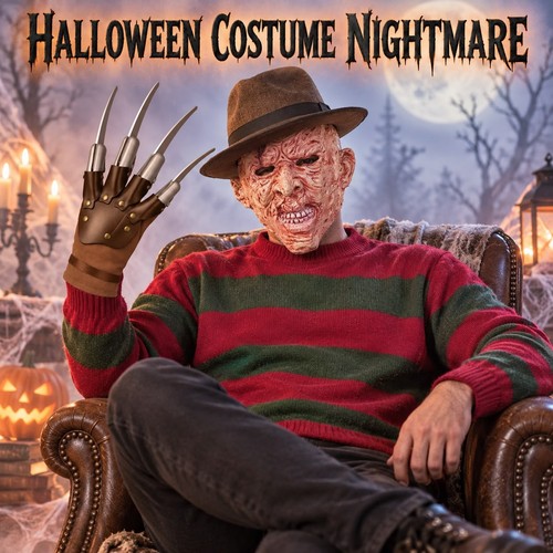 Halloween costume adult - adult, freddy