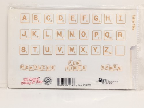 Scrabble letters craft - letters, rubber