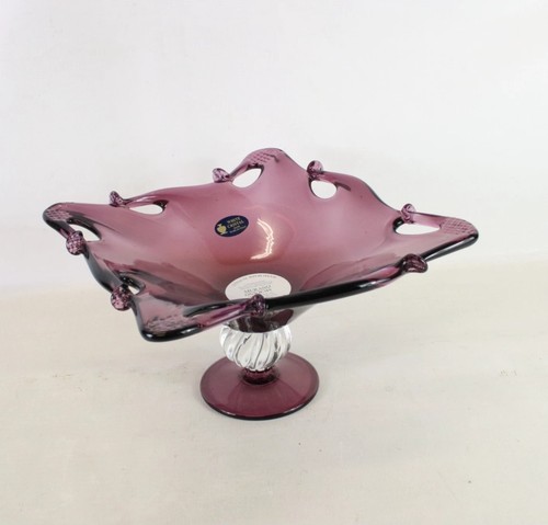 Murano white cristal - white, amethyst