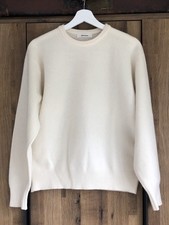 NEW 100% PURE NEW WOOL JOHNSTONS JUMPER SWEATER MADE IN HAWICK SCOTLAND S/M