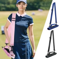 Mini Golf Club Bag Lightweight Crossbody Training Pouch Adjustable Strap