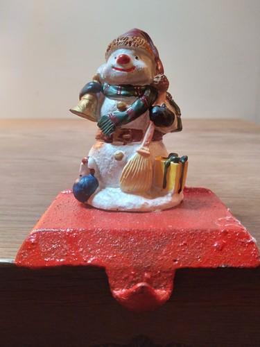 Christmas cast iron snowman - christmas,